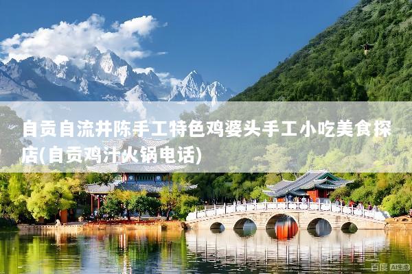 自贡自流井陈手工特色鸡婆头手工小吃美食探店(自贡鸡汁火锅电话)
