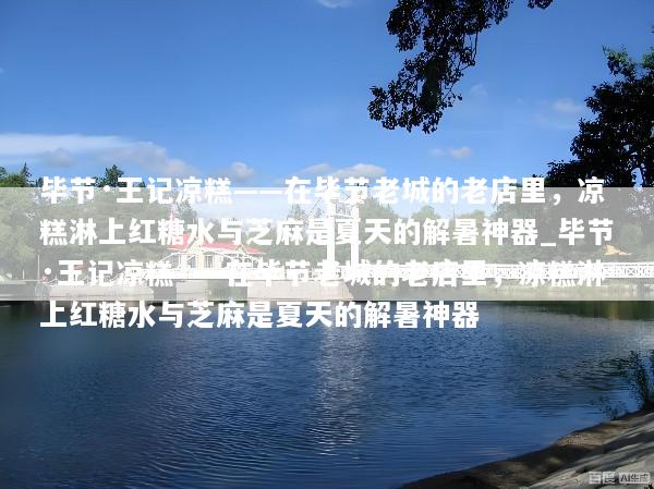 毕节·王记凉糕——在毕节老城的老店里，凉糕淋上红糖水与芝麻是夏天的解暑神器_毕节·王记凉糕——在毕节老城的老店里，凉糕淋上红糖水与芝麻是夏天的解暑神器