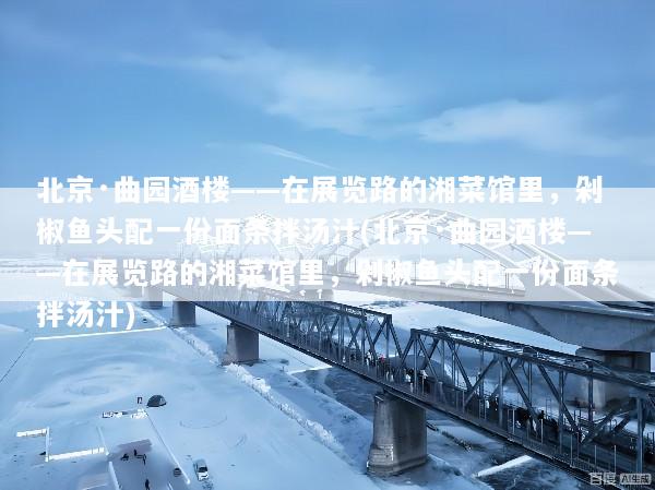 北京·曲园酒楼——在展览路的湘菜馆里，剁椒鱼头配一份面条拌汤汁(北京·曲园酒楼——在展览路的湘菜馆里，剁椒鱼头配一份面条拌汤汁)