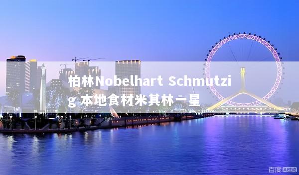 柏林Nobelhart Schmutzig 本地食材米其林一星