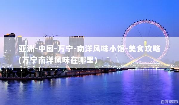 亚洲-中国-万宁-南洋风味小馆-美食攻略(万宁南洋风味在哪里)